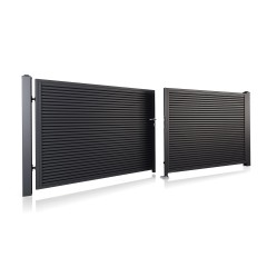 SOLID Aluminiumzaun Modell FT-01 – Flügeltore & Pforten