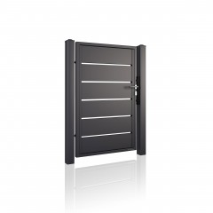 SOLID Aluminiumzaun Modell FT-02 – Flügeltore & Pforten
