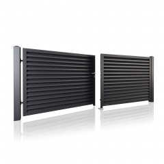 SOLID Aluminiumzaun Modell FT-08 – Flügeltore & Pforten
