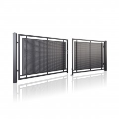 SOLID Aluminiumzaun Modell FT-12 – Flügeltore & Pforten