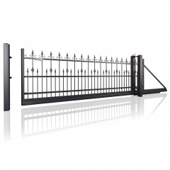 SOLID Aluminiumzaun Modell SK-04 – Schmiedeeisern klassisch