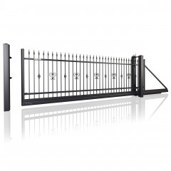 SOLID Aluminiumzaun Modell SK-05 – Schmiedeeisern klassisch
