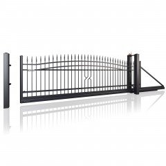 SOLID Aluminiumzaun Modell SK-15 – Schmiedeeisern klassisch