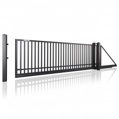 SOLID Aluminiumzaun Modell ST-01 – Schiebetore modern