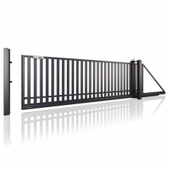 SOLID Aluminiumzaun Modell ST-03 – Schiebetore modern