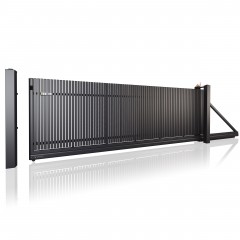 SOLID Aluminiumzaun Modell ST-05 – Schiebetore modern