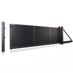 SOLID Aluminiumzaun Modell ST-06 – Schiebetore modern