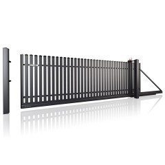 SOLID Aluminiumzaun Modell ST-08 – Schiebetore modern
