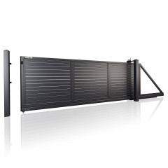 SOLID Aluminiumzaun Modell ST-18 – Schiebetore modern