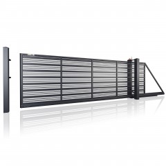 SOLID Aluminiumzaun Modell ST-27 – Schiebetore modern
