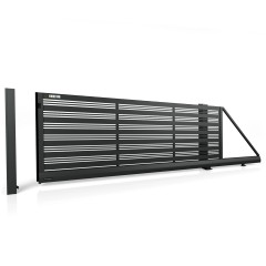 SOLID Aluminiumzaun Modell ST-38 – Schiebetore modern
