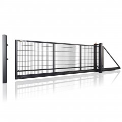 SOLID Aluminiumzaun Modell ST-48 – Schiebetore modern