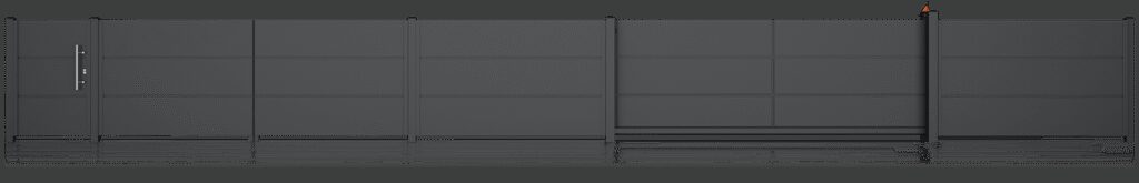 SOLID Aluminiumzaun Modell ZF-03 – Zaunfelder & Systeme